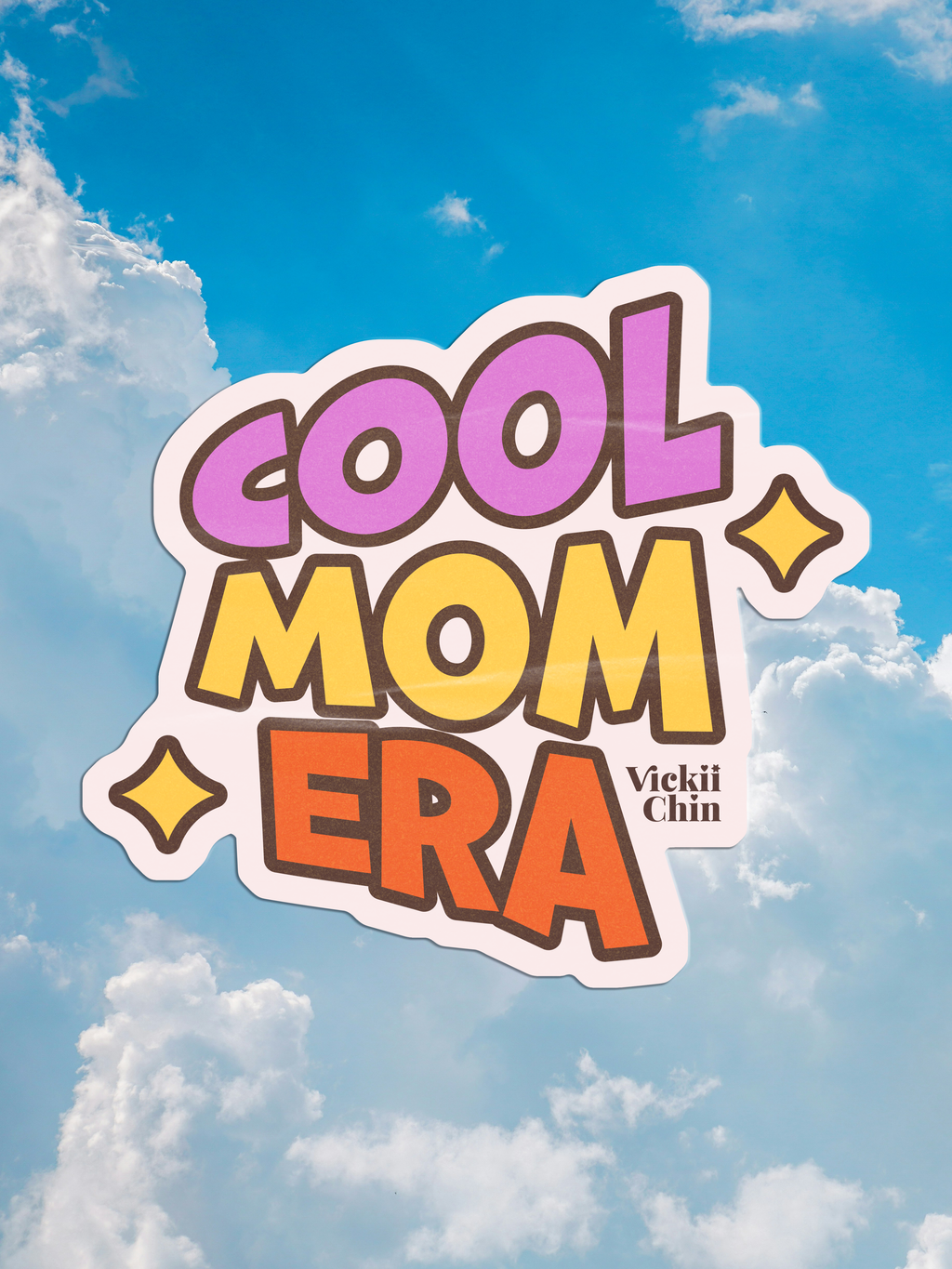 Cool Mom Era Sticker – Trendy Funny Quote for Moms | Mother's Day Gift | Aesthetic Mom Life Decal