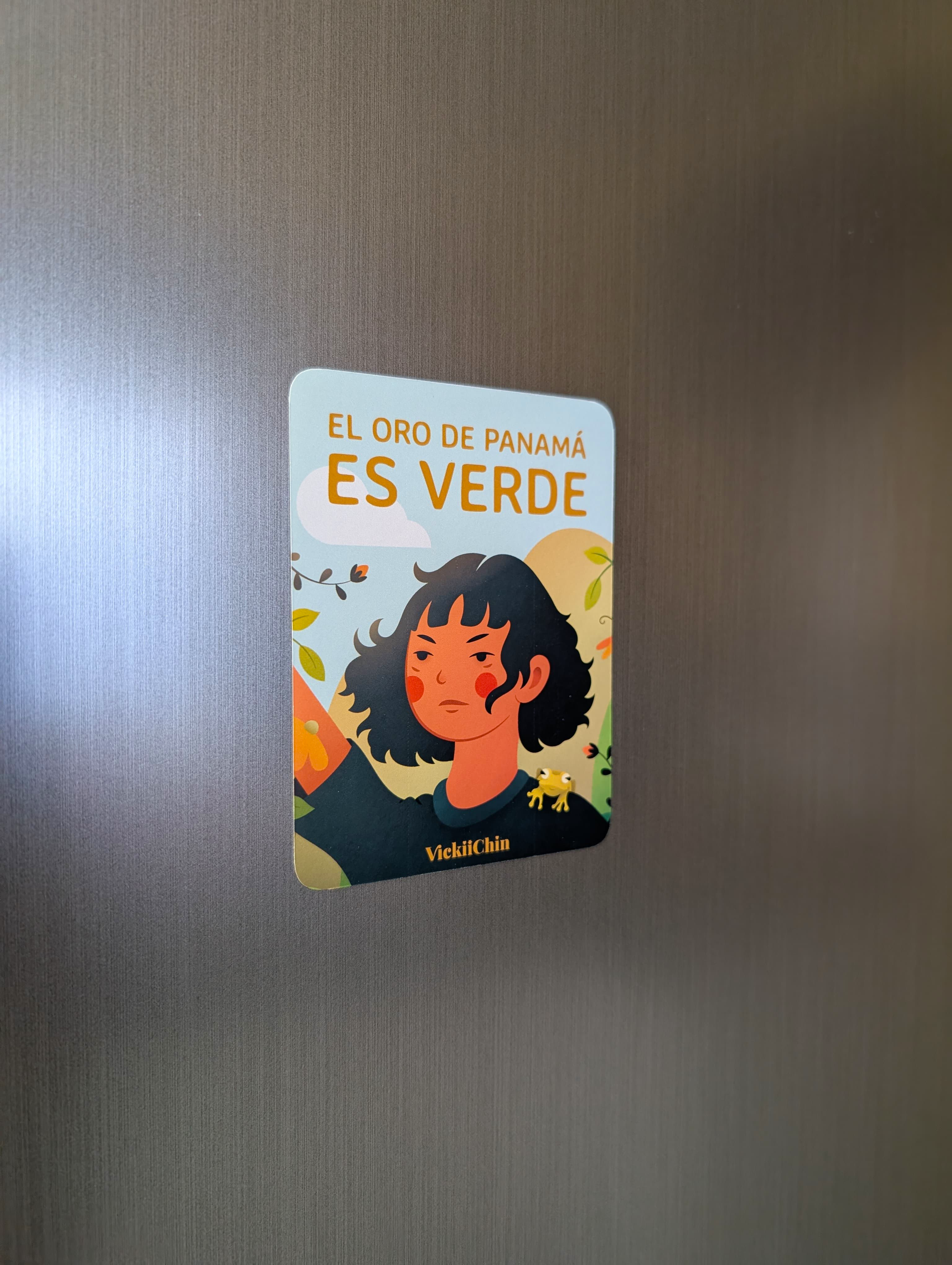 Imán Decorativo 3x4"- El Oro de Panamá es Verde