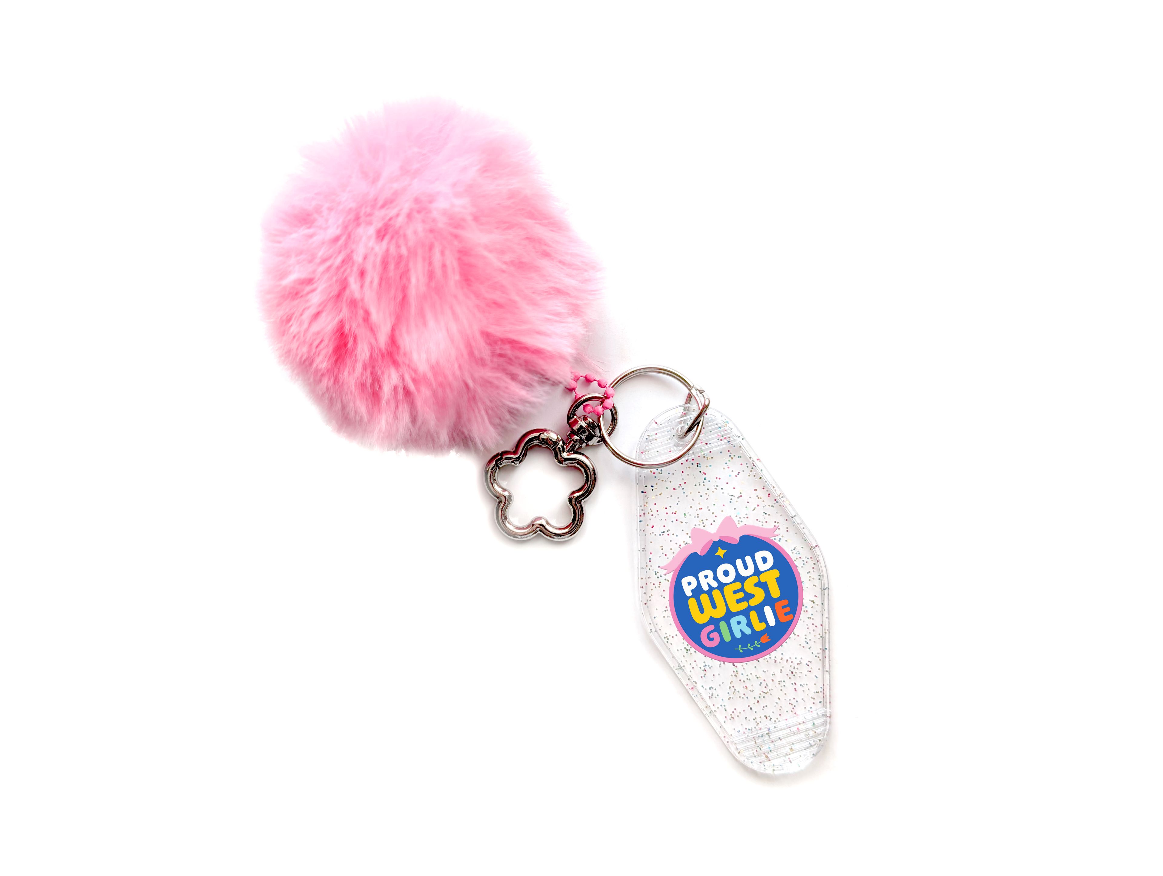 Llavero Acrílico con PomPom - Proud West Girlie