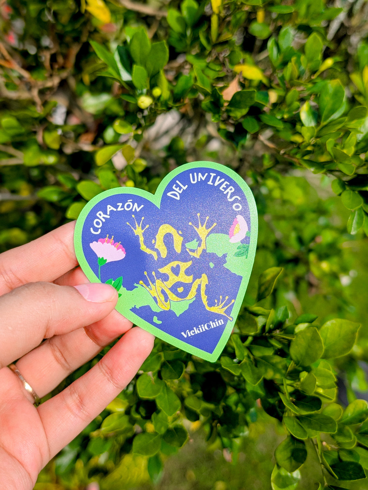 Sticker con Glitter 3" – Panamá Corazón del Universo