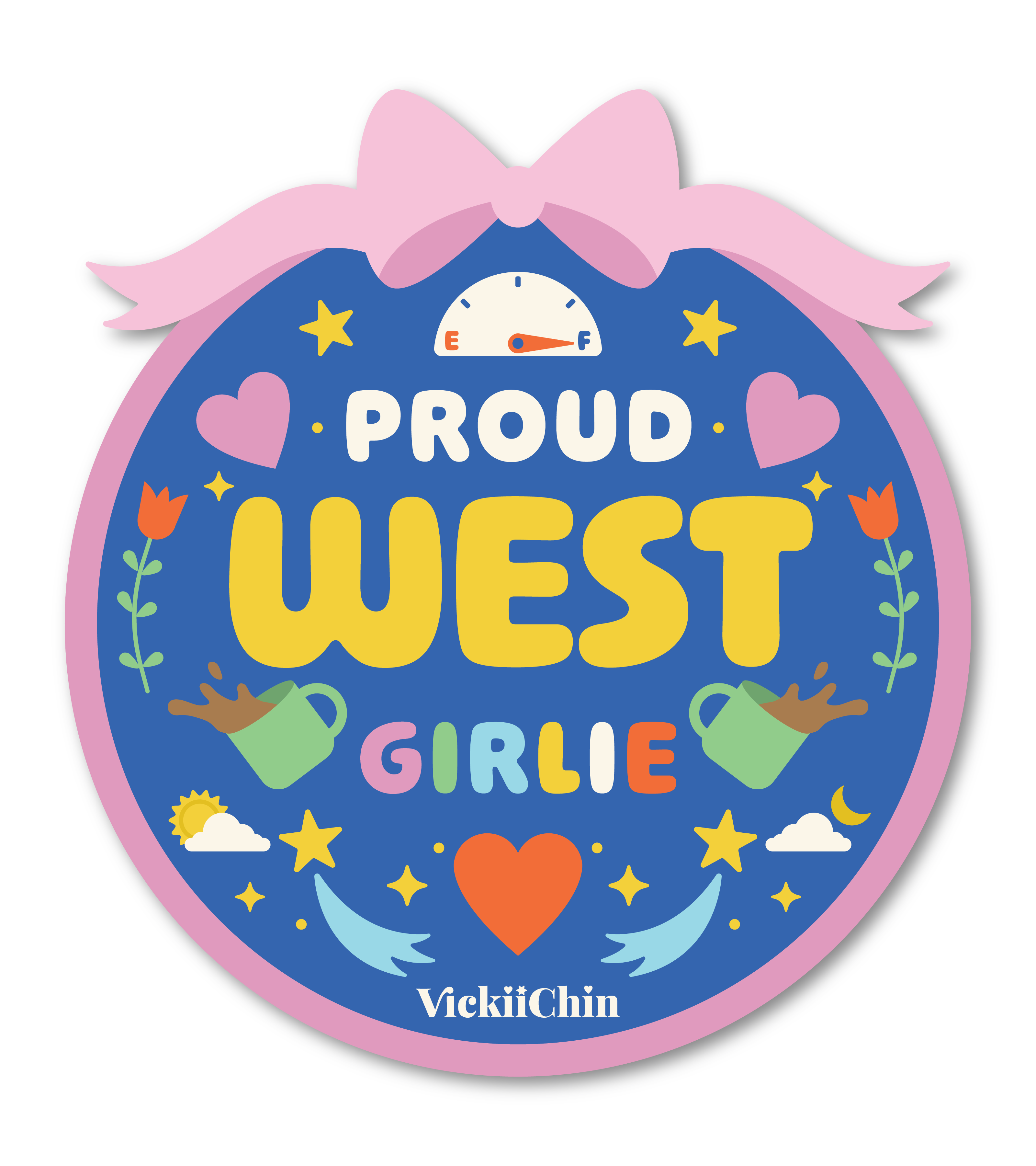 Sticker 3" – Proud West Girlie (vinil)