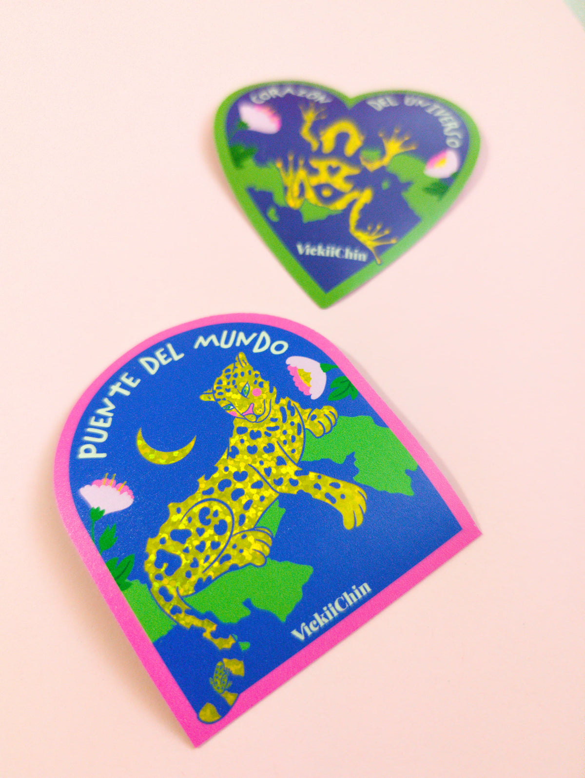 Sticker con Glitter 3" – Panamá Puente del Mundo