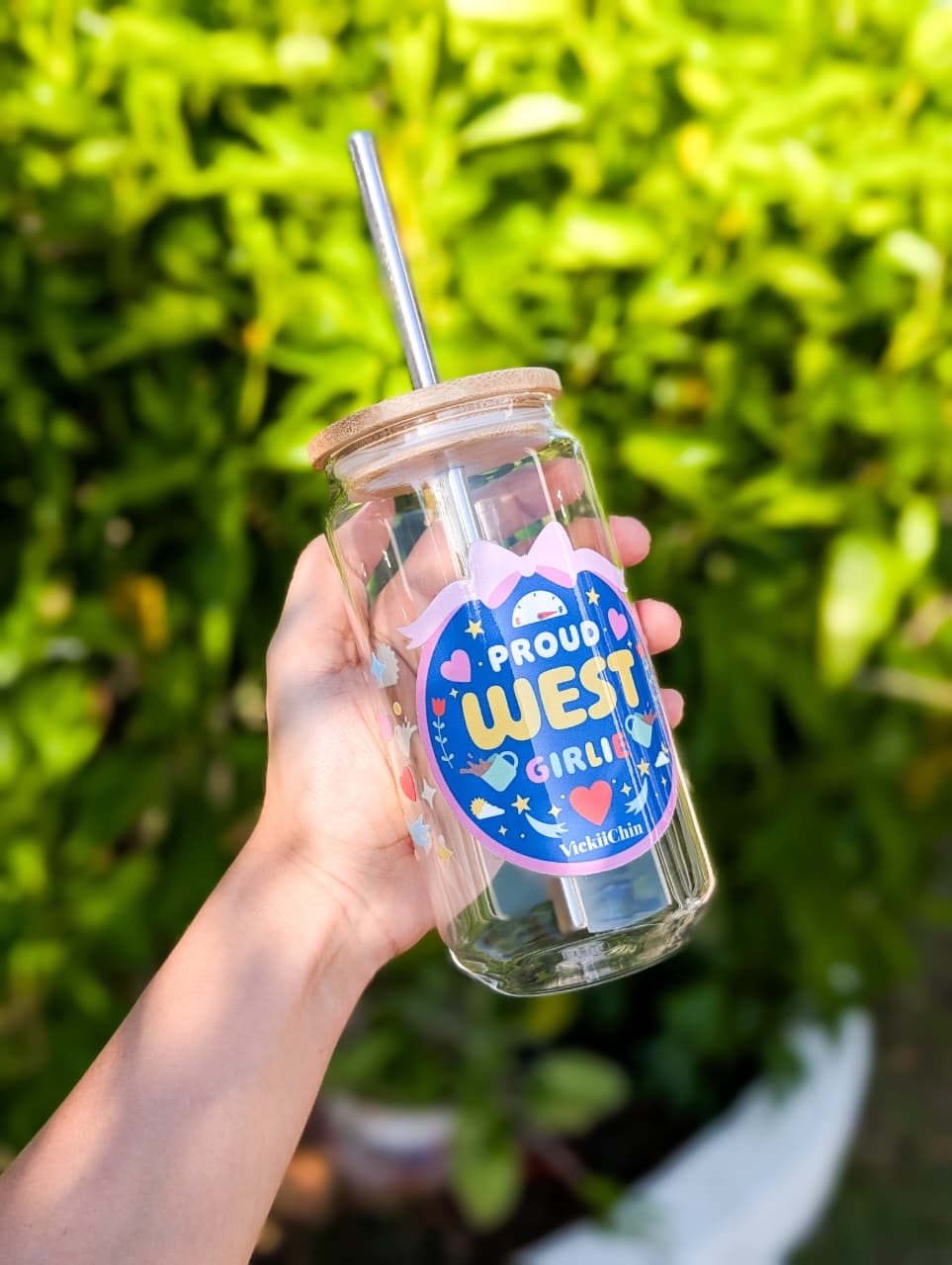 Vaso de vidrio 18oz – Proud West Girlie